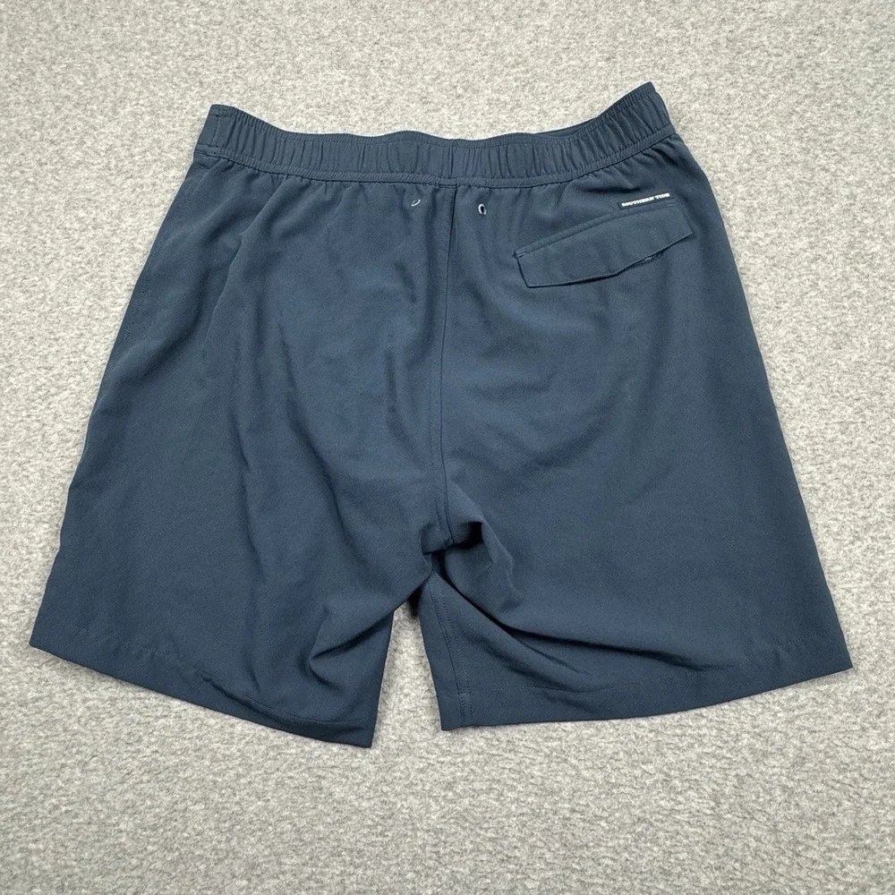 Southern Tide Stargaze Swim Shorts Men's Large Blue Lined Bathing Suit Beach EUC